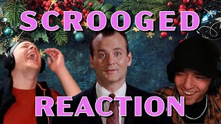 Scrooged 1988 MOVIE REACTION FIRST TIME WATCHING [upl. by Limber]