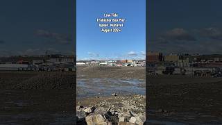 Looking across Frobisher Bay during low tide at Iqaluit Baffin Island Nunavut Canada  Aug 2024 [upl. by Dell]