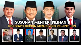 SUSUNAN MENTERI PILIHAN PRABOWOGIBRAN PERIODE 20242029 [upl. by Anirec665]