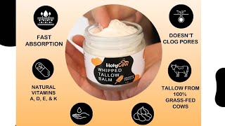 Beef Tallow For Skin  Whipped Tallow Balm with Organic Jojoba Oil [upl. by Hannah485]