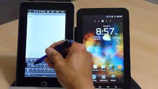 Compare Capacitive with Resistive Screen on Tablet Computer [upl. by Otxis]