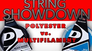 Tennis String Showdown Polyester vs Multifilament [upl. by Tab549]