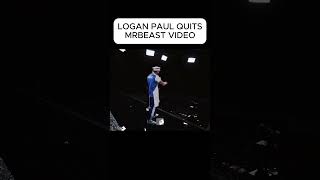 Logan Paul Quits Mrbeast video MrBeast mrbeast [upl. by Etram]