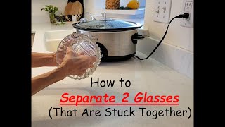 How to Separate 2 Glasses That Are Stuck Together [upl. by Balthasar]