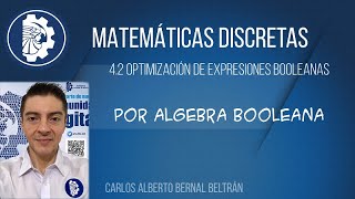 Optimización de expresiones booleanas con álgebra de Boole [upl. by Haeel544]