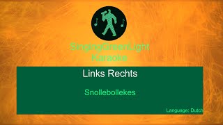 Snollebollekes  Links Rechts  Karaoke Version [upl. by Ahseyi]