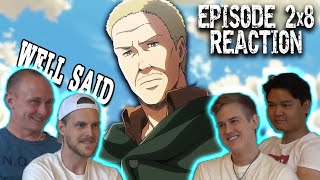 Sad and Wholesome Anime SCEPTICS Watch Attack On Titan 2x08  ReactionTalk [upl. by Brockie]