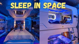 Space Room with Pods Tour at Fantasyland Hotel  West Edmonton Mall 2022  SB [upl. by Brande]