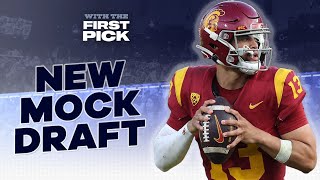 Updated 2024 NFL Mock Draft Top 10 I Commanders trade up to 1 to pick Caleb Williams [upl. by Tabber]