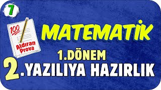 7Sınıf Matematik 1Dönem 2Yazılıya Hazırlık 📝 2023 [upl. by Aniteb]