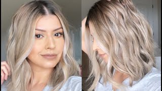 HOW I STYLE MY LOB  QUICK AND EASY [upl. by Hajar]