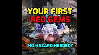 First Red Gems On Aberration Ark Ascended [upl. by Oirramaj]