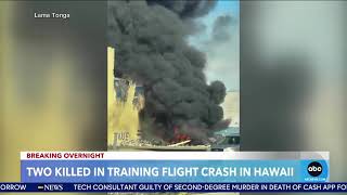 2 killed in small plane crash during training flight in Honolulu Hawaii [upl. by Acnaiv]