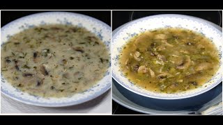 μανιταρόσουπα νηστίσιμη μαγειρίτσα vegan amp vegeterian mushroom soup CuzinaGias [upl. by Courtund107]