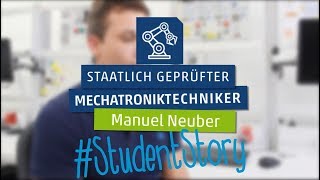 StudentStory Manuel Neuber Staatl gepr Mechatroniktechniker  Eckert Schulen [upl. by Eniruam]