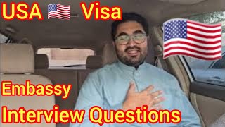 USA Embassy Visa Question amp Answer  Which Question Visa officer asked me  2024 [upl. by Ioves202]