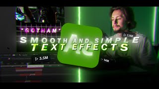 HOW TO MAKE Smooth Text Effects for YOUR EDITS  AFTER EFFECTS TUTORIAL [upl. by Alolomo201]