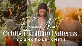 New Knitting Patterns from October  YoungFolk Knits [upl. by Esilenna158]