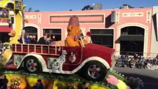 2016 Tournament of Roses Parade Shriners hospital float New Years Day Pasadena California [upl. by Adolph860]