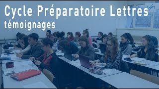 Présentation du cycle préparatoire Lettres [upl. by Anwahsat]