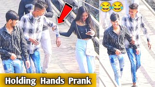 Holding Strangers Hand  Prakash Peswani Prank [upl. by Gabriell253]