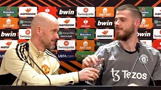 Erik ten Hag David de Gea FULL prematch press conference  Manchester United v Sevilla [upl. by Eisle]