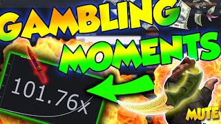 CSGO  CRAZIEST GAMBLING MOMENTS 400000 [upl. by Abernon]