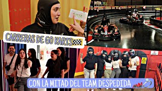 LA MITAD DEL TEAM DE LA DESPEDIDA JUGAMOS C4RRER4S EN LOS GO KARTS MAYVE CASTRO [upl. by Derron419]