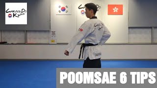 Taekwondo Poomsae 6 2024 Tips [upl. by Noreh568]