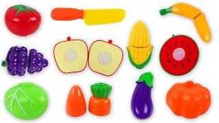 GROENTEN EN FRUIT LEREN IN HET NEDERLANDS KLITTENBAND VELCRO SPEELGOED ETEN FILMPJE VOOR KINDEREN [upl. by Lrac]