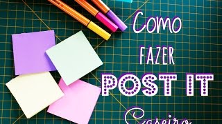 Inventando Moda  DIY  Como fazer POST IT caseiro  por Prih Gomes [upl. by Il]