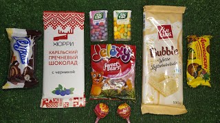 Amazing Sweets and Colored Dragees I Unpacking and Mixing Rainbow Candy ASMR [upl. by Nnaeinahpets]