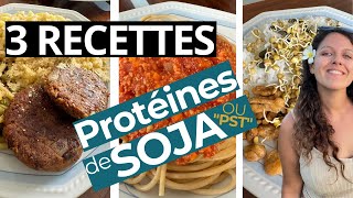 comment préparer les PROTEINES DE SOJA [upl. by Annasor]