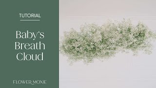 How to Make a Babys Breath Cloud for Your DIY Wedding by Flower Moxie [upl. by Dimmick]