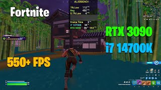 i7 14700K amp RTX 3090  Fortnite Performance Mode [upl. by Sibeal]