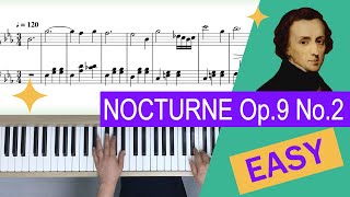 Chopin Nocturne op9 no2  Easy Piano Songs for Beginners [upl. by Elamrej]