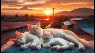 Relaxing cat video Sleep with cats closeup cats cuddle cat Lover Paradise kitten cats [upl. by Latt]