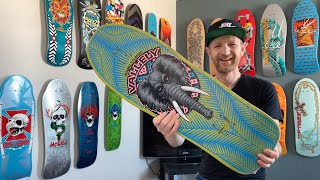 2007 Powell Classic Limited Edition Mike Vallely Elephant Reissue Skateboard Deck  Lime Colourway [upl. by Ailel]