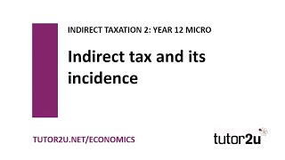 Indirect Taxes  Incidence of Indirect Tax  Economics Revision [upl. by Phyl]