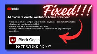 How to Block amp Skip YouTube Ads  Bypass YouTube Adblocker  uBlock not Working [upl. by Enilatan]