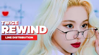 TWICE  REWIND  Line Distribution [upl. by Fernandez]