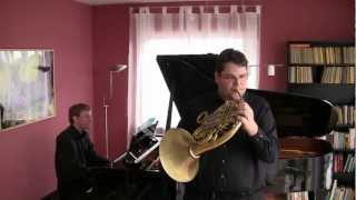 Franz Strauss Nocturno op 7 Horn und Klavier [upl. by Idleman]