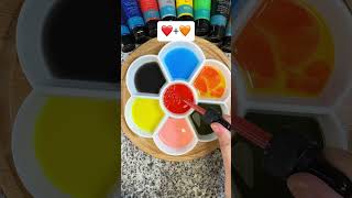 Red Color Mixing With 6 Other Colors colormixing colormixingmagic mixedcolors paintmixing [upl. by Tillford]