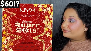 NYX Gimme Super Stars 24 Day Holiday Countdown Advent Calendar 2021 Review amp TryOn [upl. by Billy]