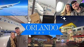 ORLANDO FLORIDA TRAVEL DAY  Walmart  World’s biggest McDonald’s  Aer Lingus [upl. by Ahouh]