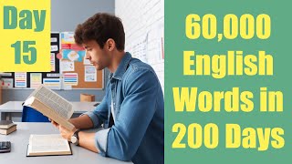 60000 English Words in 200 Days  Day 15 Challenge A superfast way to learn English vocabulary [upl. by Archibaldo]