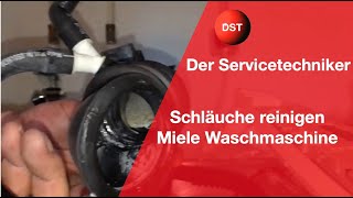 Miele Waschmaschine Reinigung der Schläuche des Einspülsystems [upl. by Gerianna]