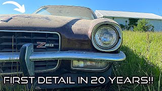 Bringing Home My 1973 Camaro Z28 BARN Find AND FULLY DETAILING It After 20 YEARS of SITTING [upl. by Ariad]