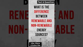 What is the difference between renewable and nonrenewable energy sources [upl. by Marmion]