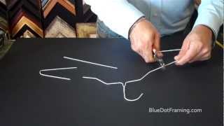 How to Make Easels For Your Picture Frames Out Of A Wire Hanger [upl. by Skier550]